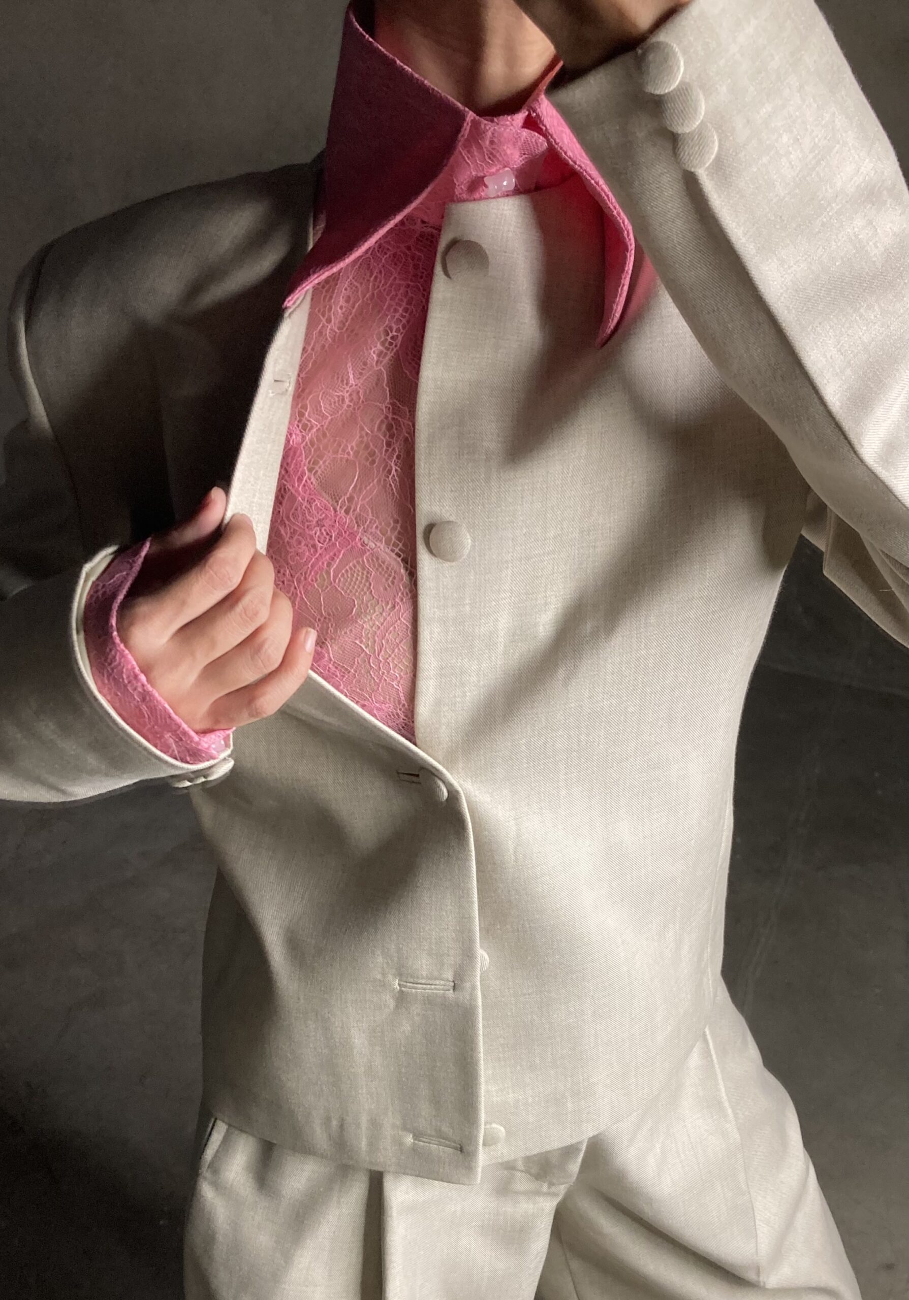 Creamy Oat Tailored Blazer