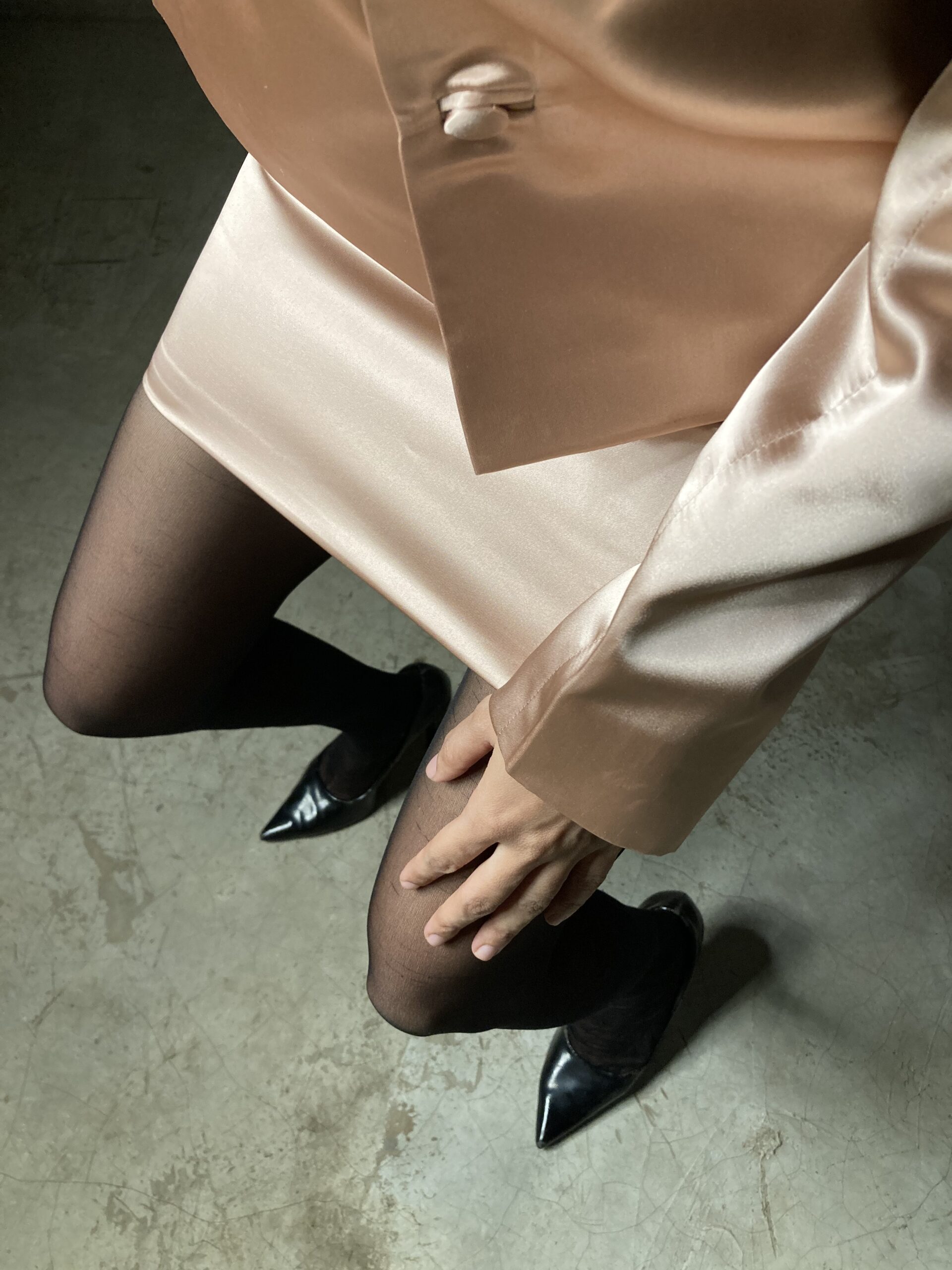 Peach Poise Mini Skirt