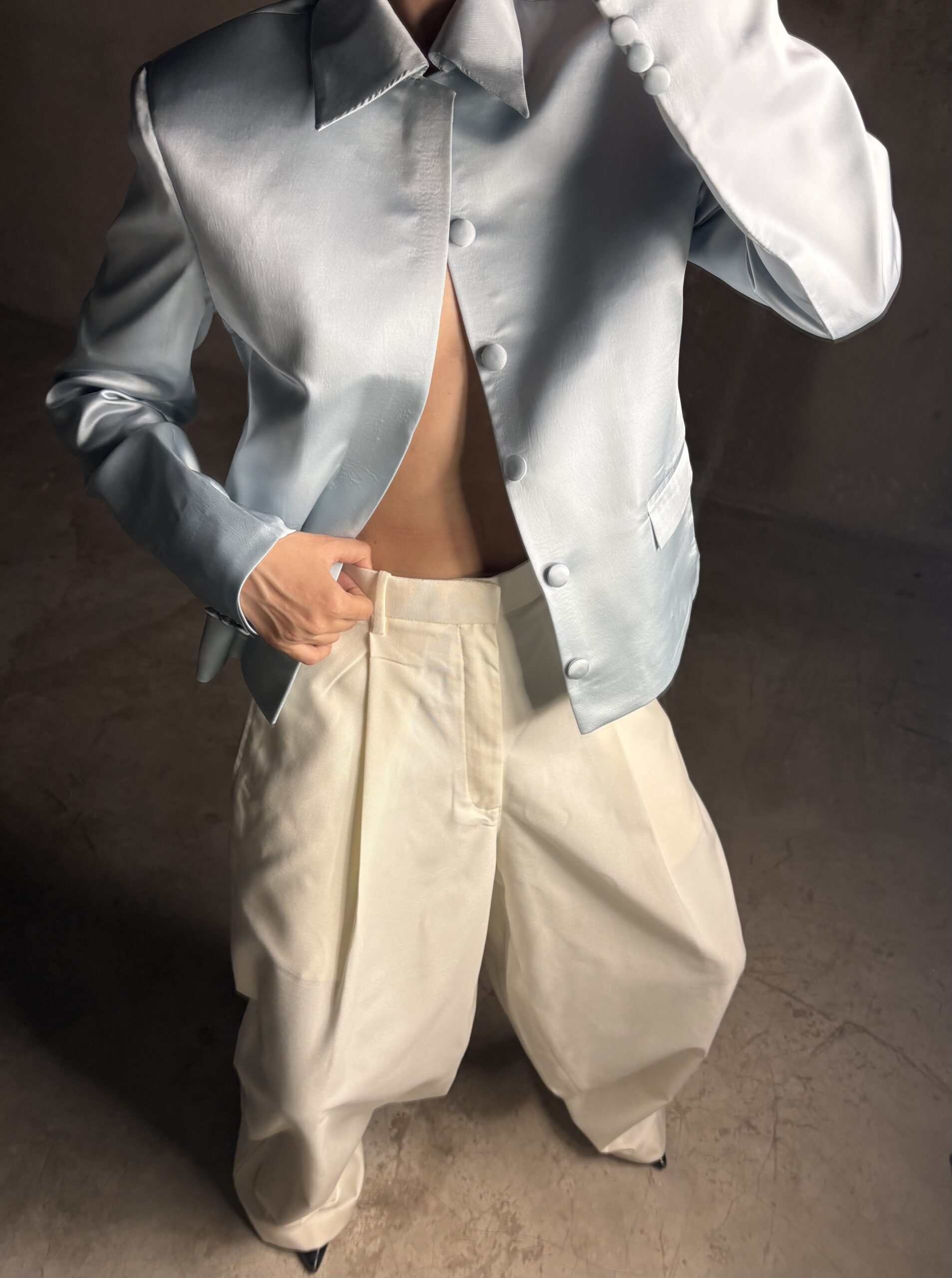 Creamy Tailored Pants