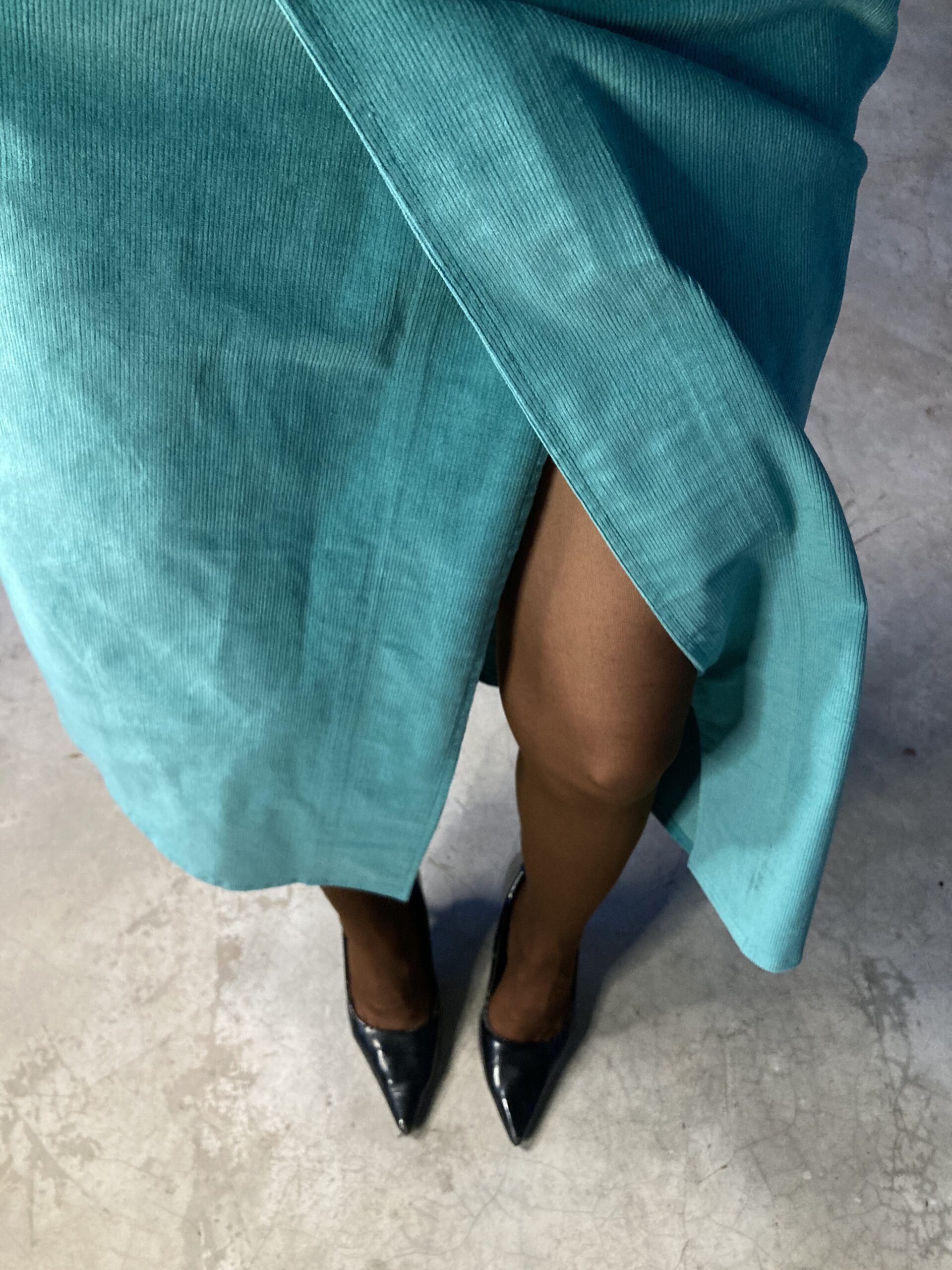Tiffany Blue Overlap Skirt