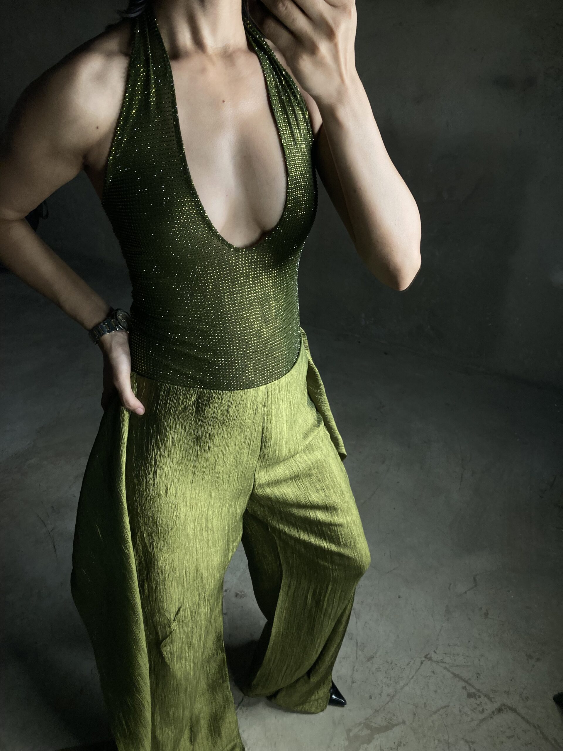 Olive V Bodysuit